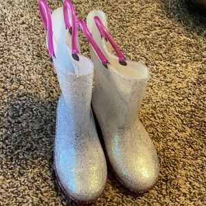 Little girl rain boots size 9/10
